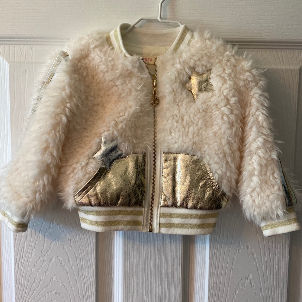 BabySara 18m ivory and gold coat
